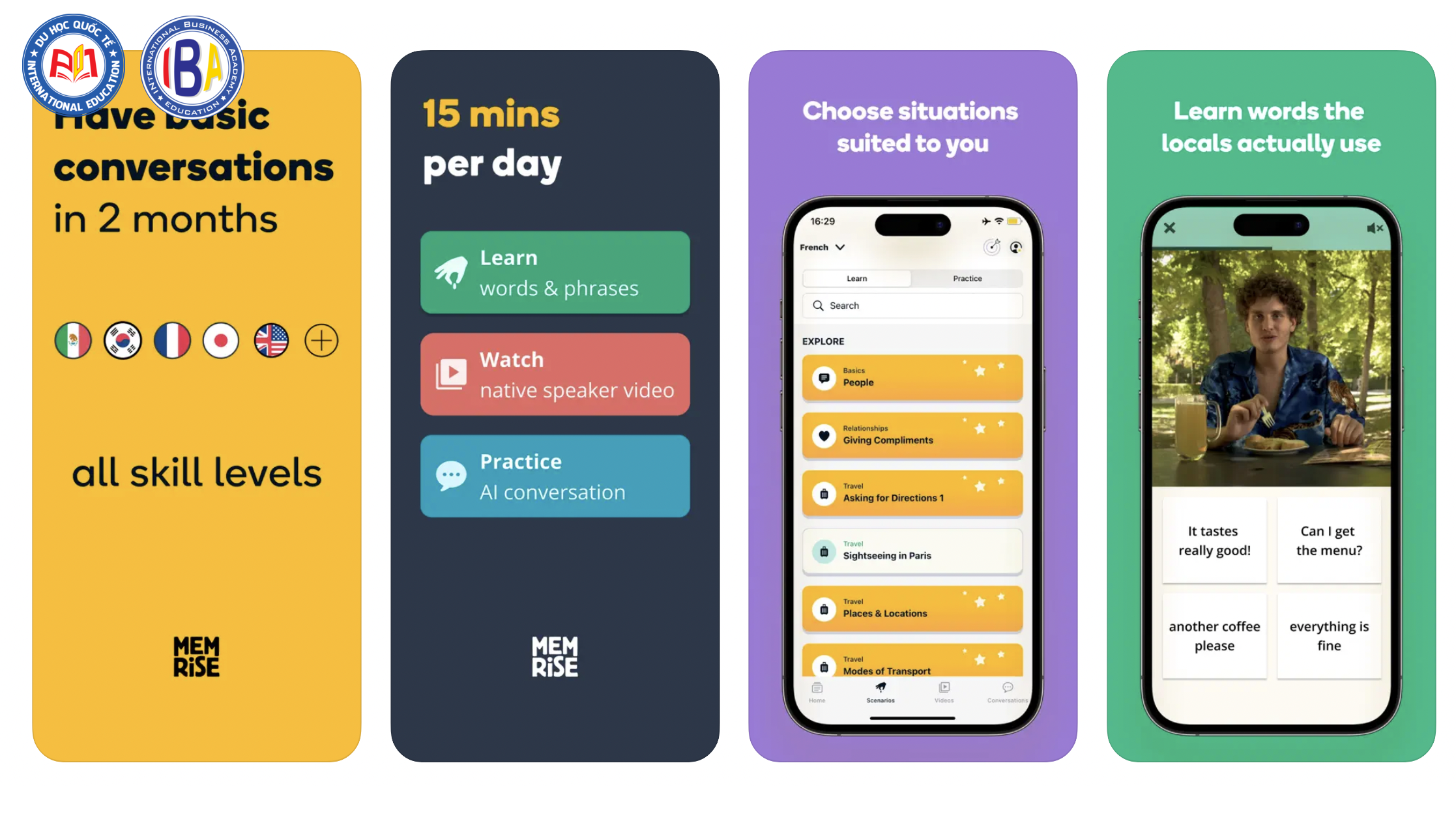 Phù hợp với người muốn cải thiện vốn từ vựng, phát âm và phản xạ nghe nói tiếng Đức.
