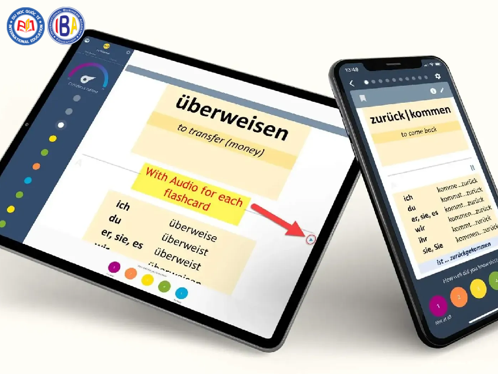 Việc học qua ứng dụng kết hợp với thực hành thực tế sẽ giúp tiến bộ nhanh hơn.
