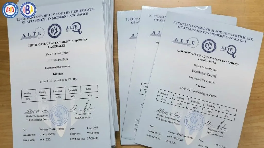 International standard ECL exam structure International standard ECL exam structure