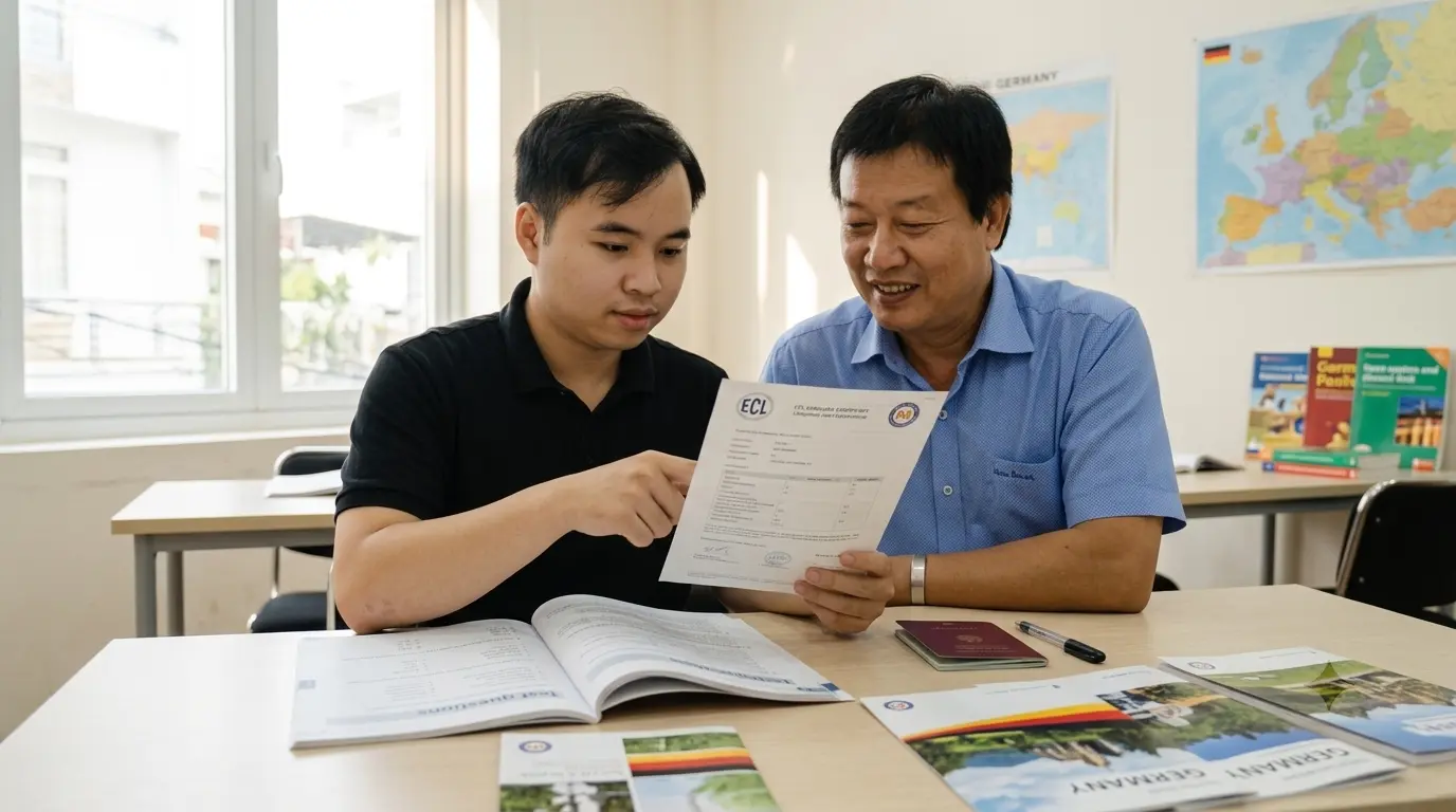 Đề thi ECL và việc sử dụng chứng chỉ cho mục tiêu Đức