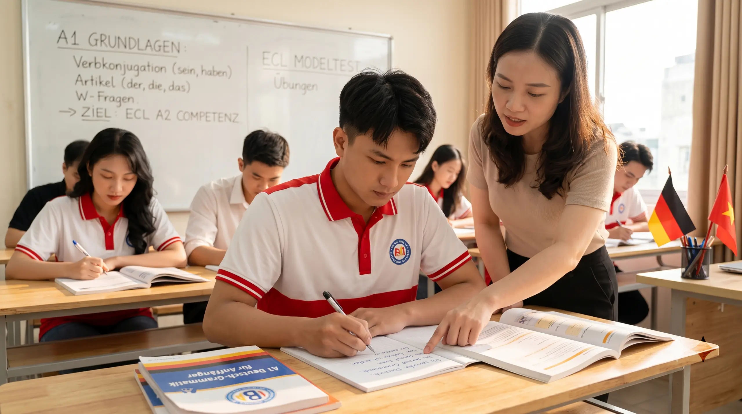 Ngữ pháp tiếng Đức A1 và nền tảng để đạt A2 ECL ngữ pháp tiếng Đức A1