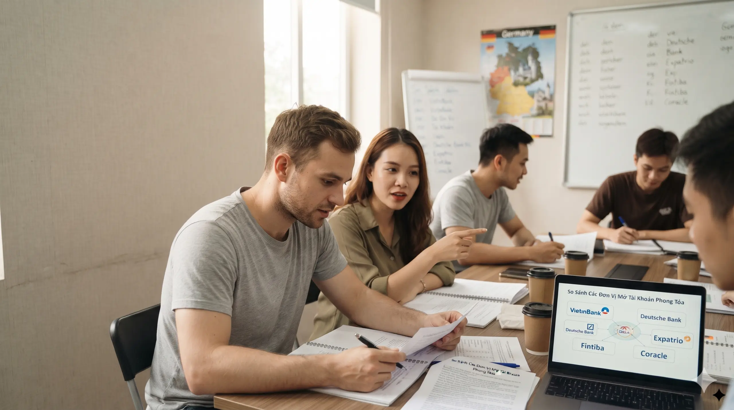 限制账户服务提供商比较：VietinBank、Deutsche Bank、Expatrio、Fintiba和Coracle - PDT Education